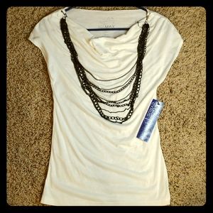NWT Miley Cyrus Max Dressy Top with Necklace
